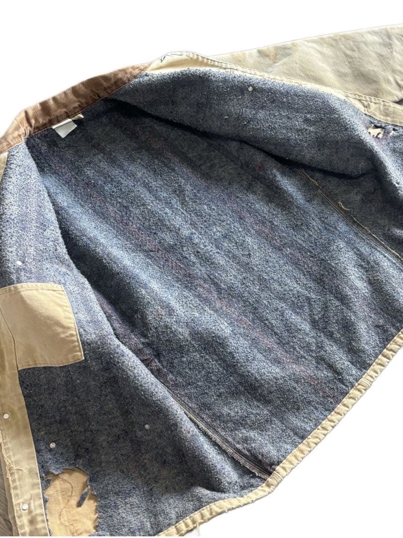 スペシャル　80s ボロ　フェードCarhartt ベージュ カバーオール