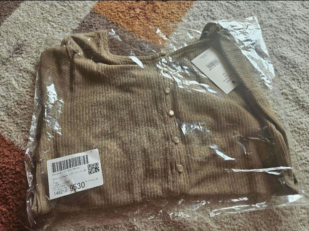 新品　OLUN 　sheer cardigan/シアーカーディガン