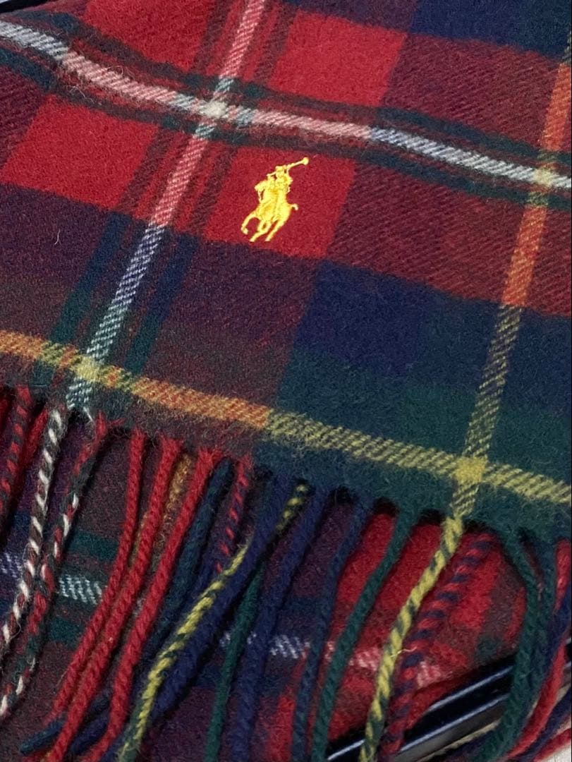 RALPH LAUREN  ウールのひざ掛け　ヒンズデール