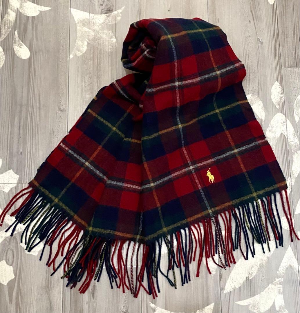 RALPH LAUREN  ウールのひざ掛け　ヒンズデール