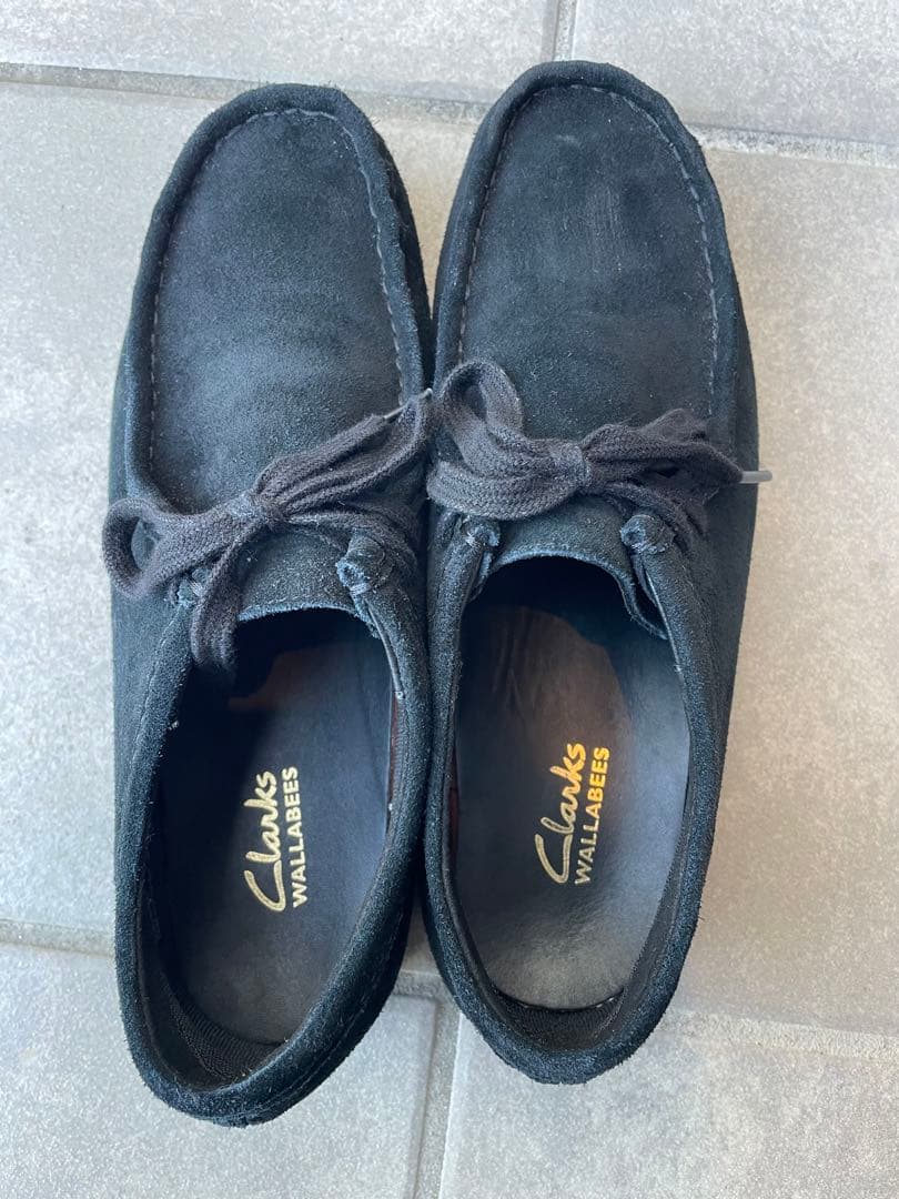 26.5cm Clarks Wallabees ブラック WP