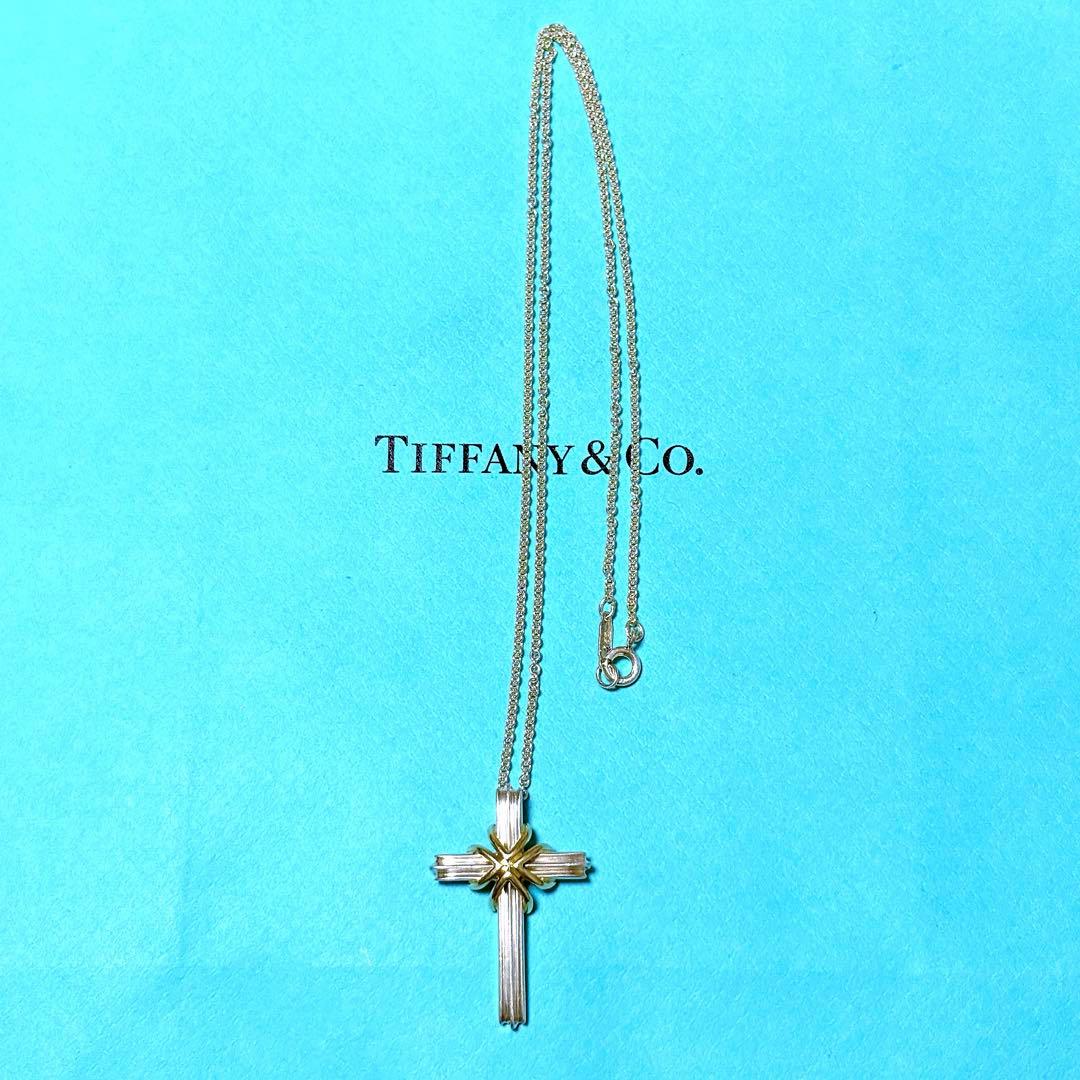 【美品】TIffany ティファニー クロス ネックレス 十字架 SV925