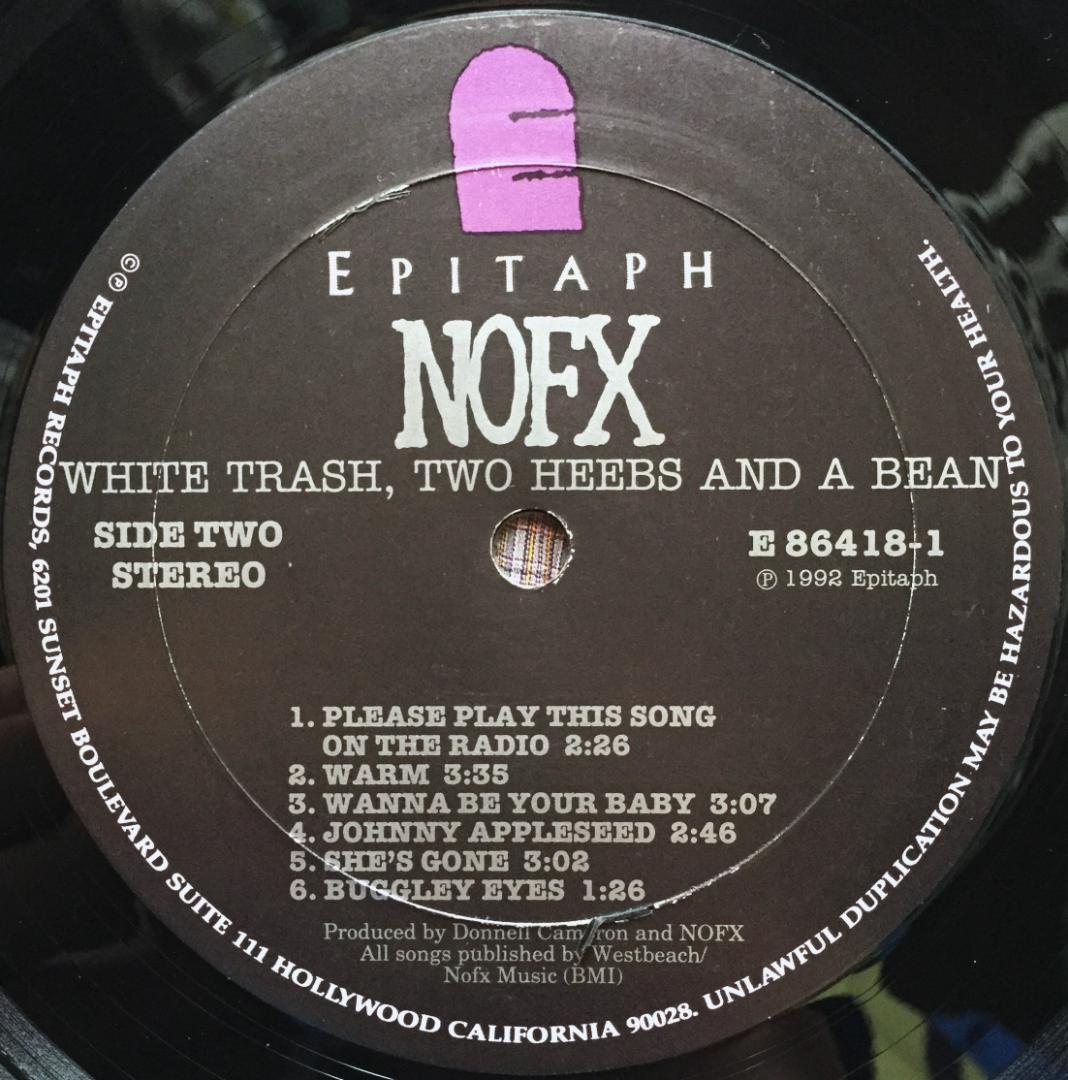 NOFX LPレコード 1992年 エピタフ オリジナル盤 レア