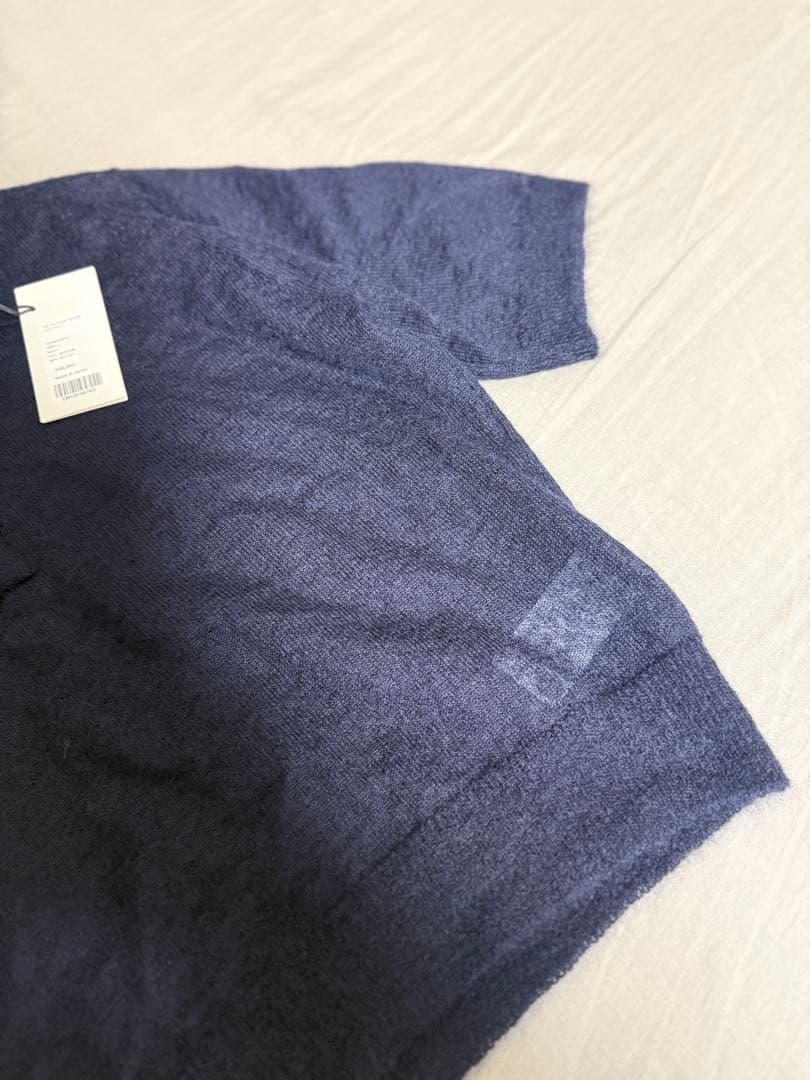 Auralee ネイビー 半袖ポロシャツ 新品タグ付き