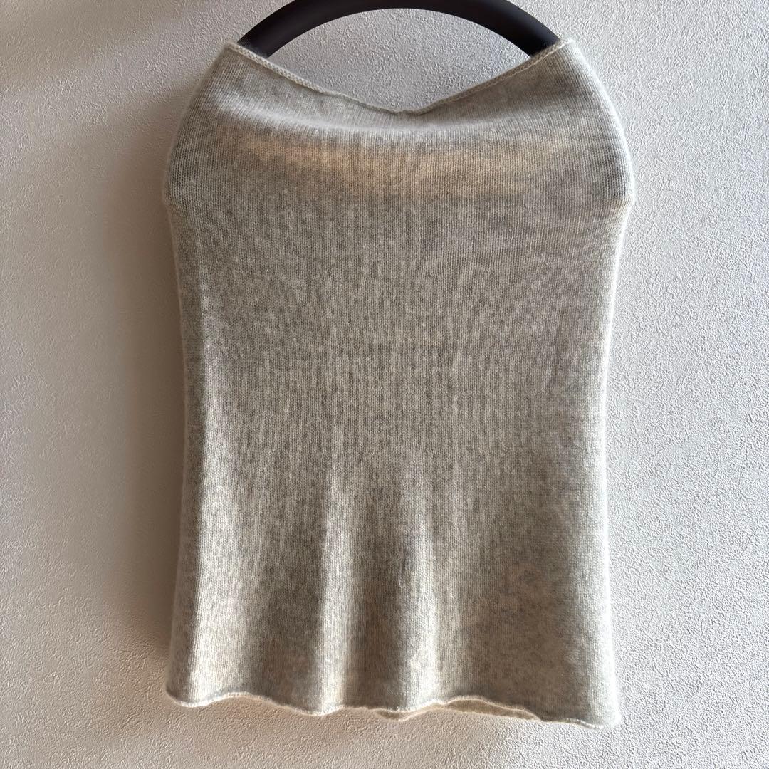 最終値下げ‼️evam eva vieカシミアスヌード ベージュ定価￥24200