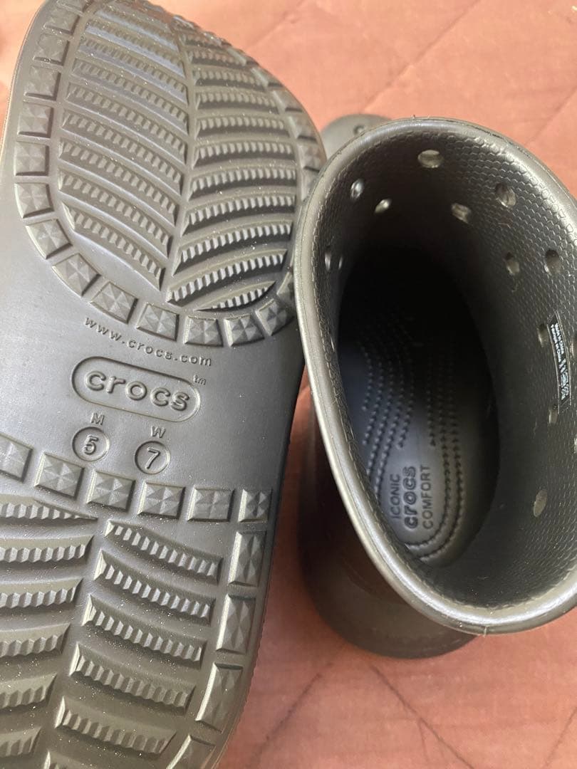 【新品】クロックス crocs クラッシュブーツ レインブーツ 23cm
