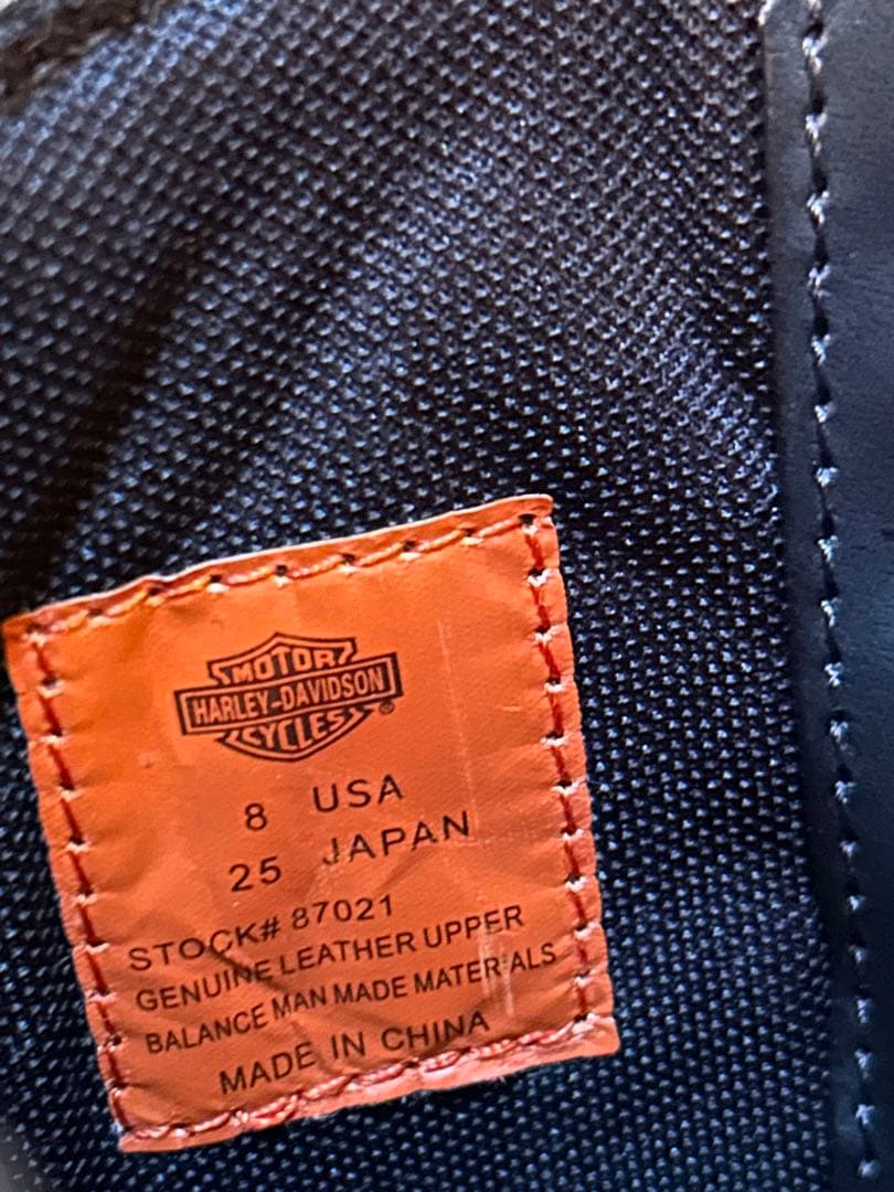 ハーレーダビッドソン　バイクブーツ　レディースUS8（25㌢）　新品未使用