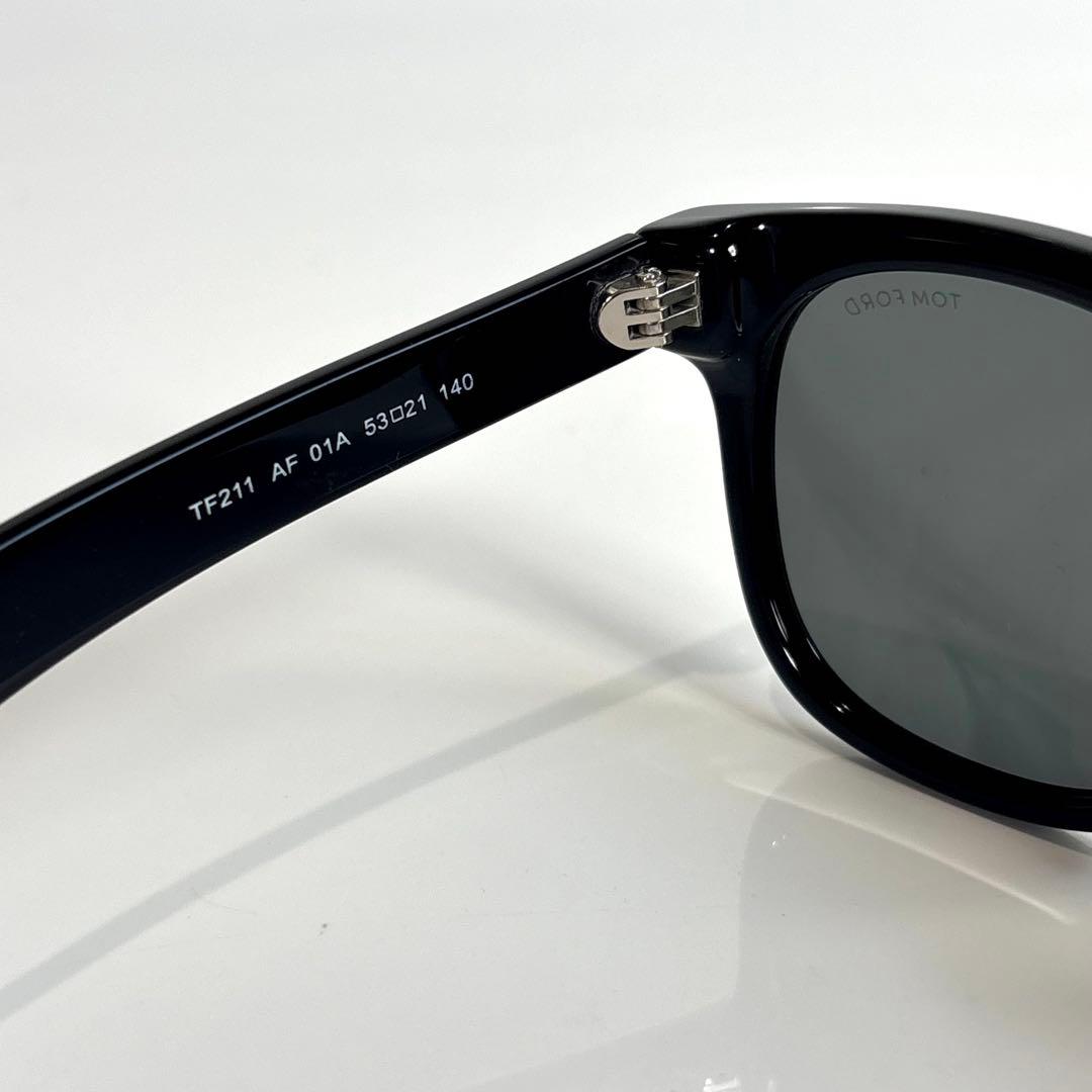極美品 TOM FORD トムフォード TF211 AFサングラス ブラック 黒