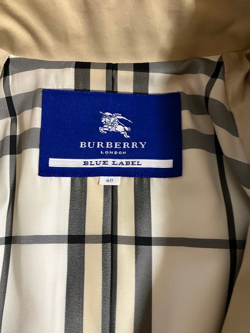 BURBERRY BLUE LABEL バーバリーブルーレーベルシングルトレンチ