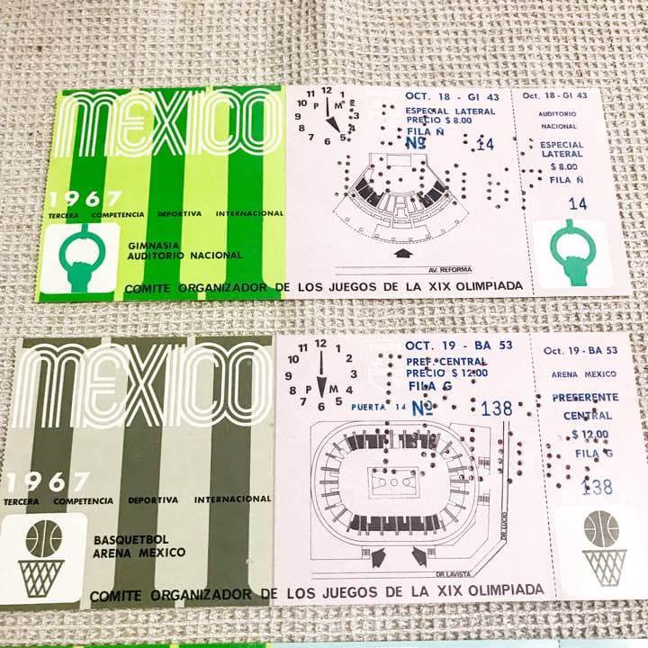 ☆希少☆メキシコ五輪のプレチケット3枚セット