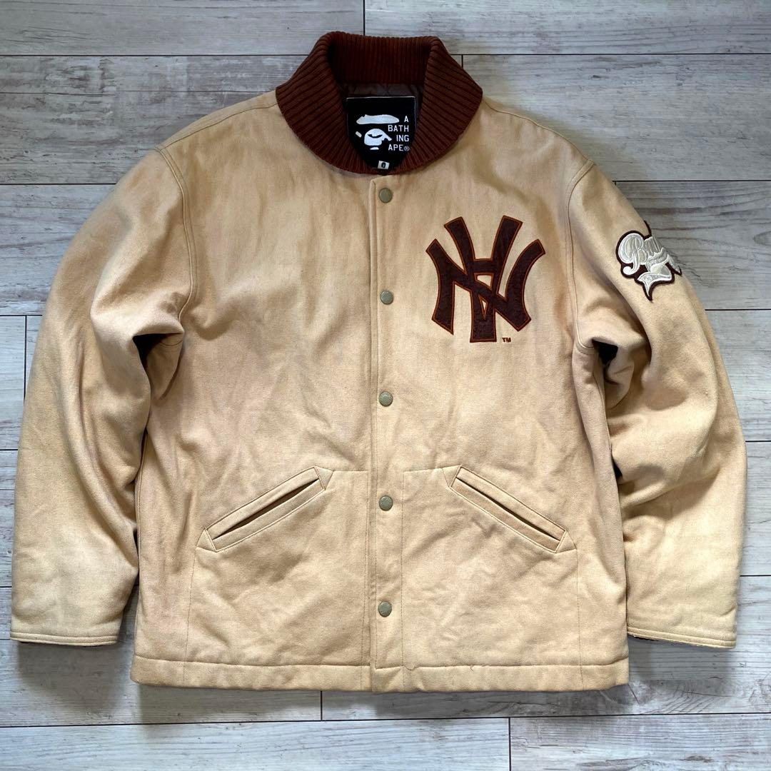ジャケット・アウター 00s Bape x Neighborhood Varsity Jacket M