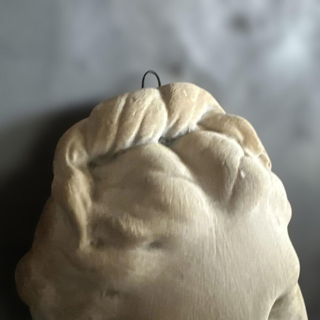 女性の頭部像 石膏製 約30cm