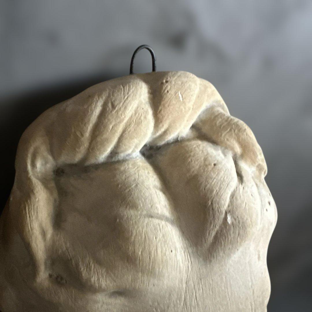 女性の頭部像 石膏製 約30cm