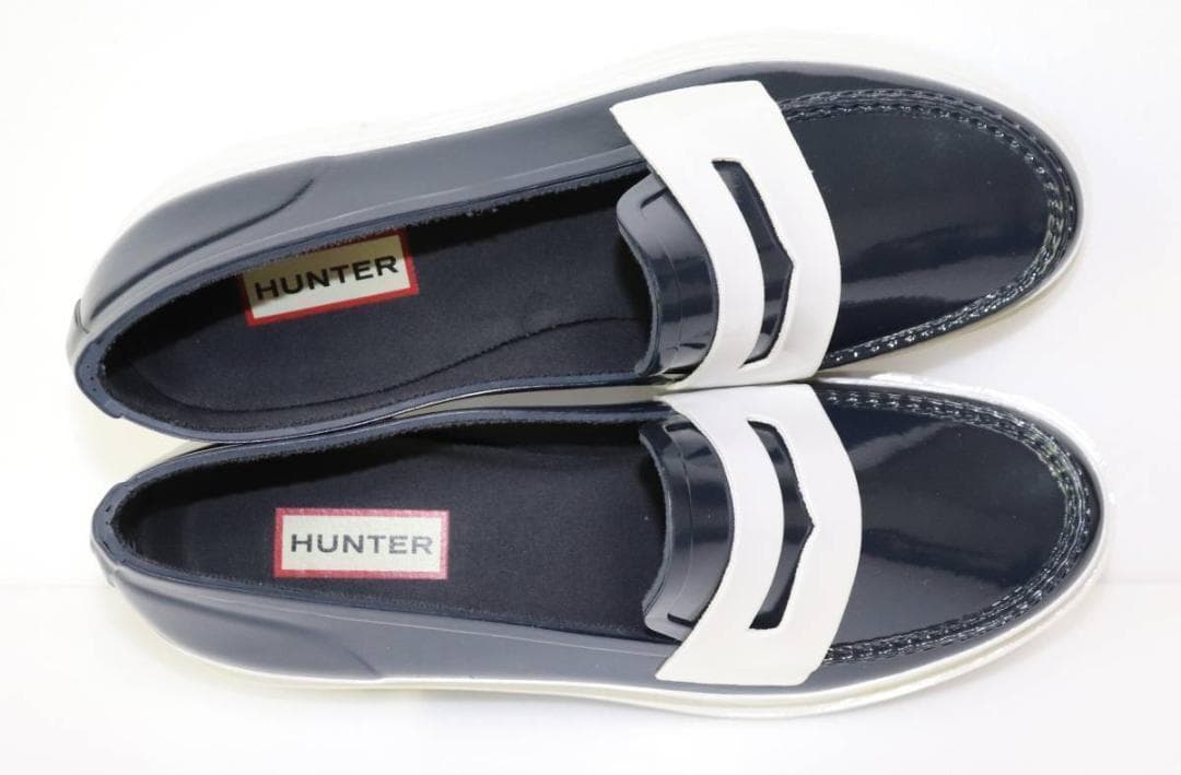 定価16000 新品 本物 HUNTER 靴 ローファー JP24 257
