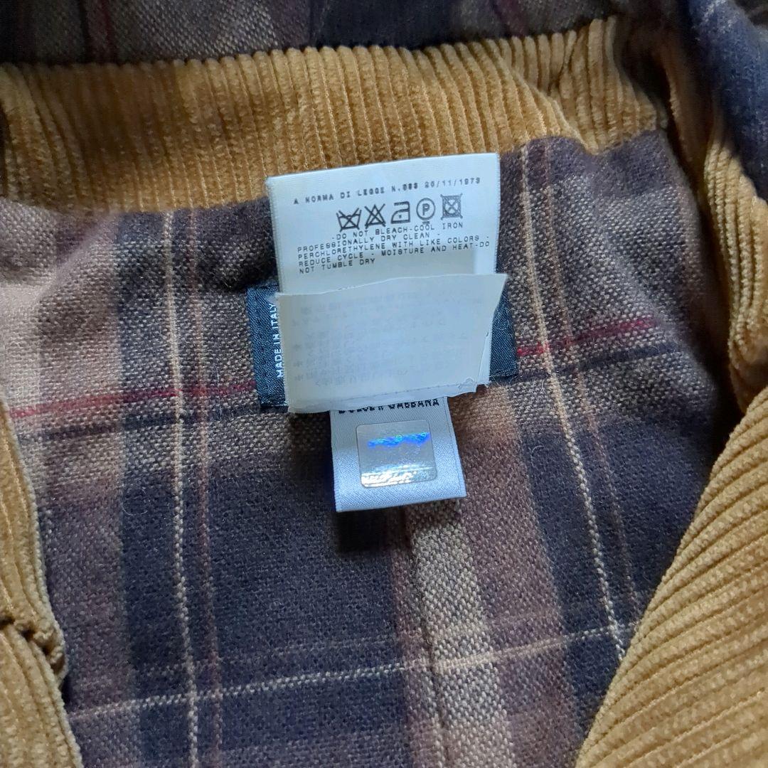 DOLCE&GABBANA ダッフルコート ファー付フード コーデュロイ Y2K