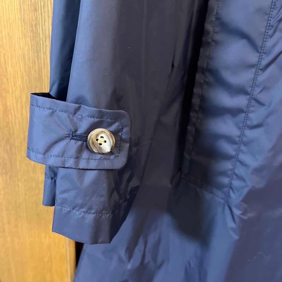 LE GLAZIK ネイビー トレンチコート 36 ぶどうです。