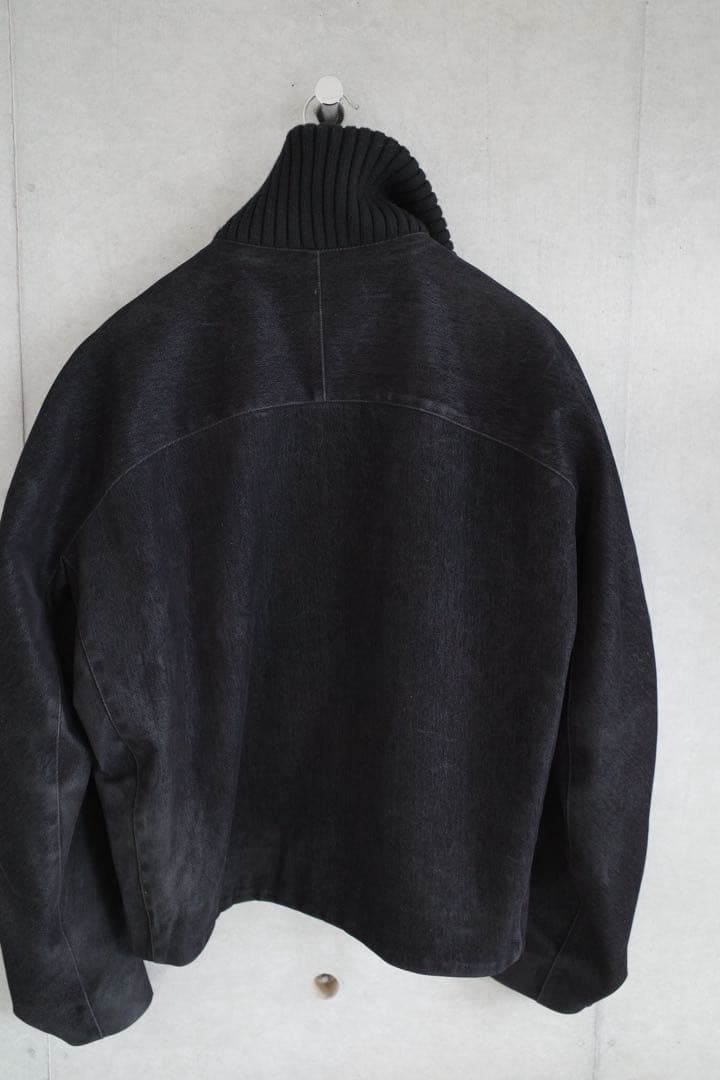 ジャケット・アウター OMAR AFRIDI 25AW PILOT BLOUSON BLACK48