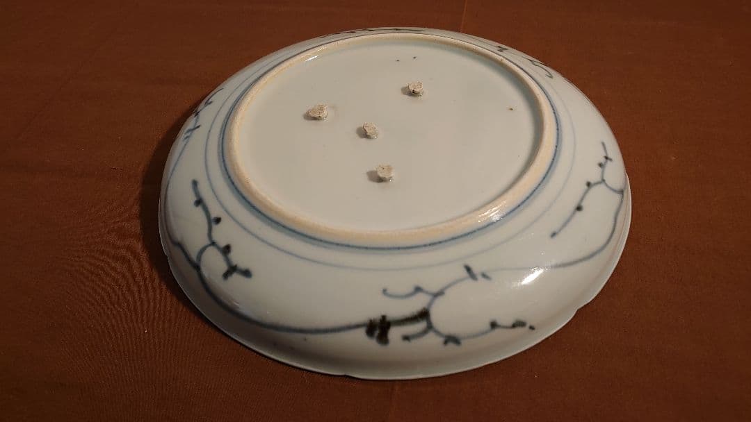 古伊万里　伊万里　李朝　染付　中皿　江戸期　茶道具　１客