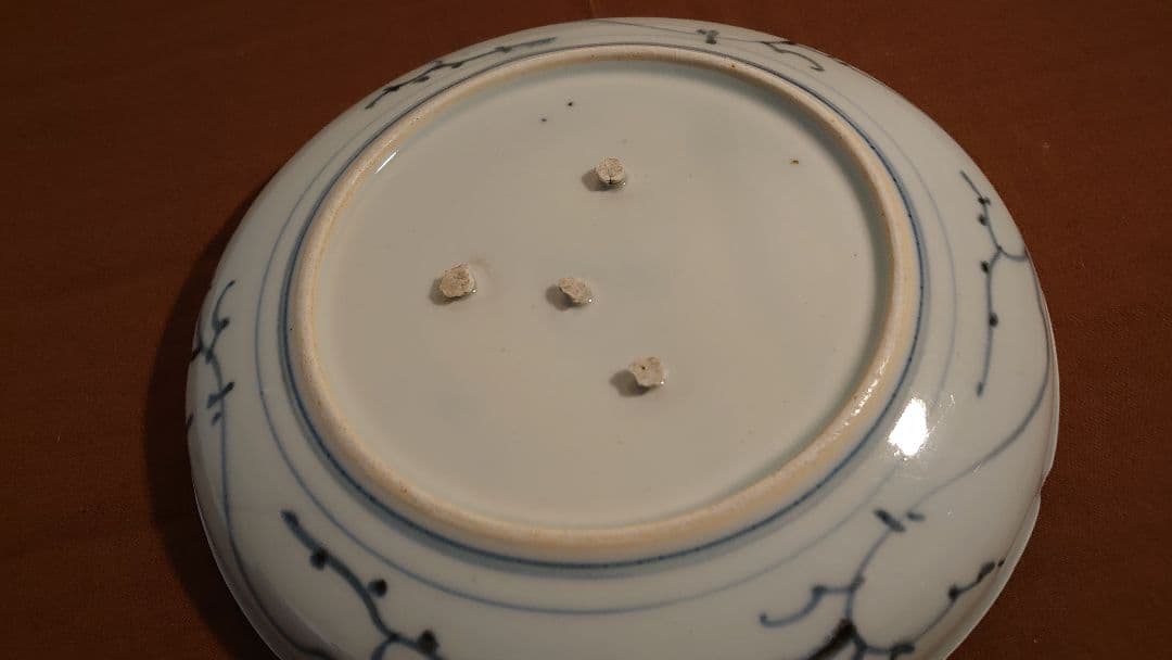 古伊万里　伊万里　李朝　染付　中皿　江戸期　茶道具　１客