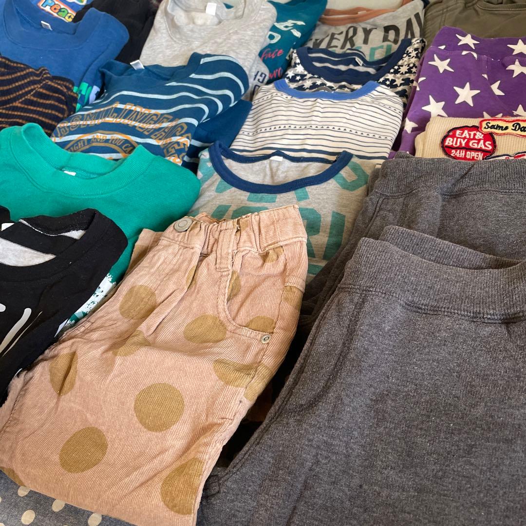 秋冬　男児１３０cm男の子２８点セット　子供服キッズウェア　まとめ売り　西松屋他