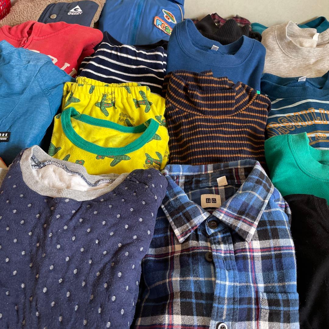 秋冬　男児１３０cm男の子２８点セット　子供服キッズウェア　まとめ売り　西松屋他
