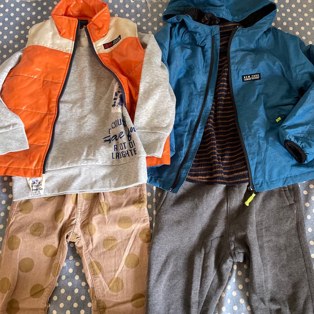 秋冬　男児１３０cm男の子２８点セット　子供服キッズウェア　まとめ売り　西松屋他