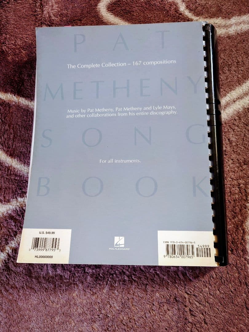 アート・デザイン・音楽 PAT METHENY SONG BOOK