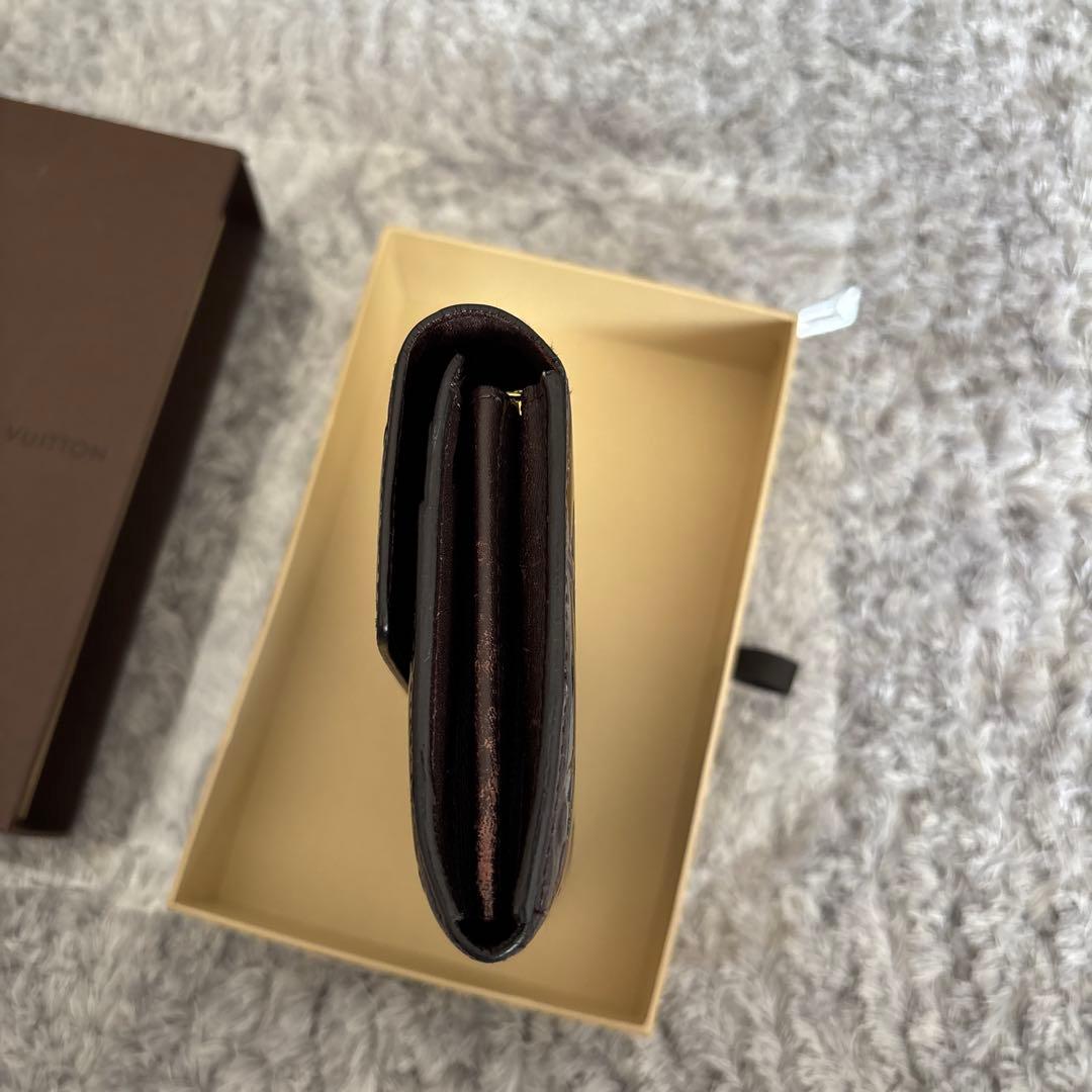 LOUIS VUITTON長財布　ヴェルニ　ポルトフォイユサラ　ボルドー