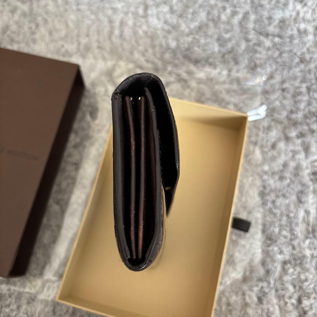 LOUIS VUITTON長財布　ヴェルニ　ポルトフォイユサラ　ボルドー