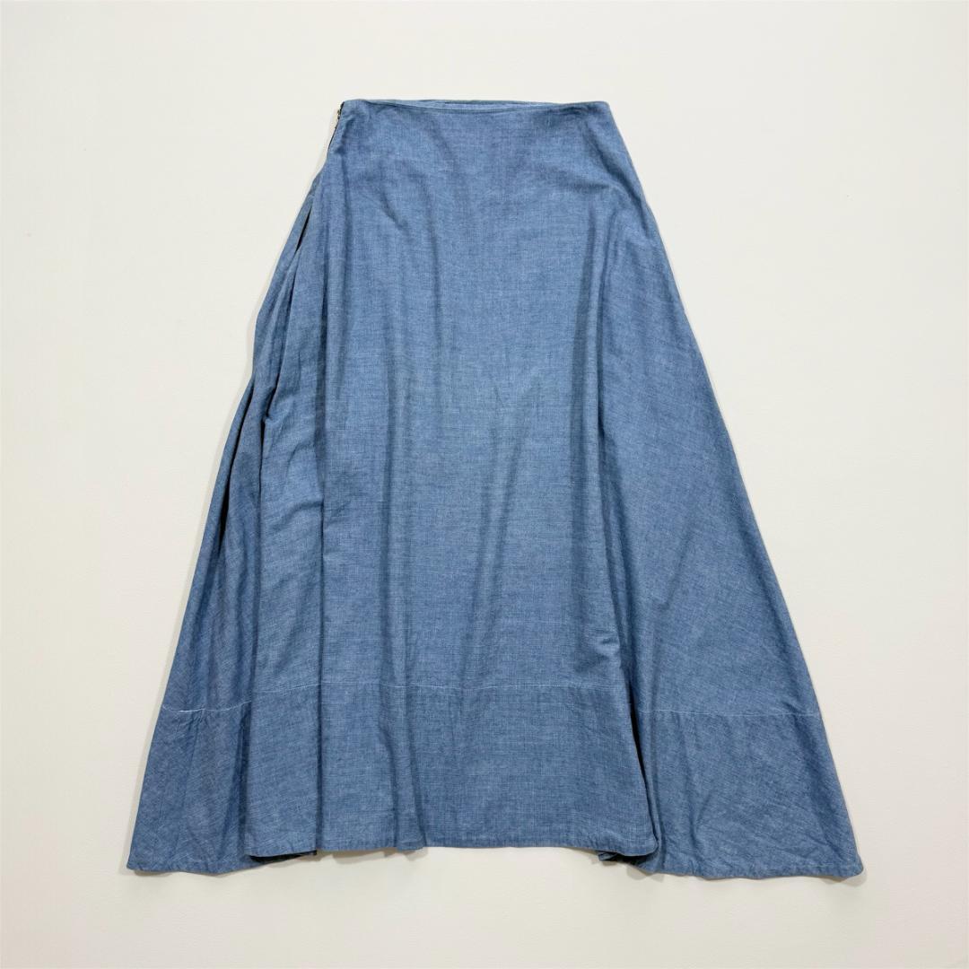 MADISON BLUEマディソンブルー シャンブレーマキシスカート デニム