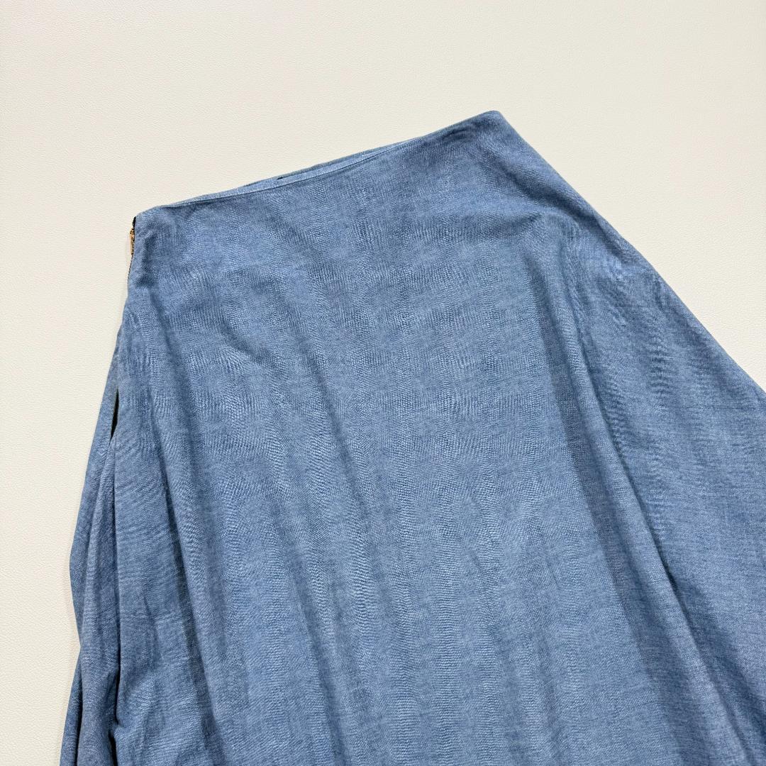 MADISON BLUEマディソンブルー シャンブレーマキシスカート デニム