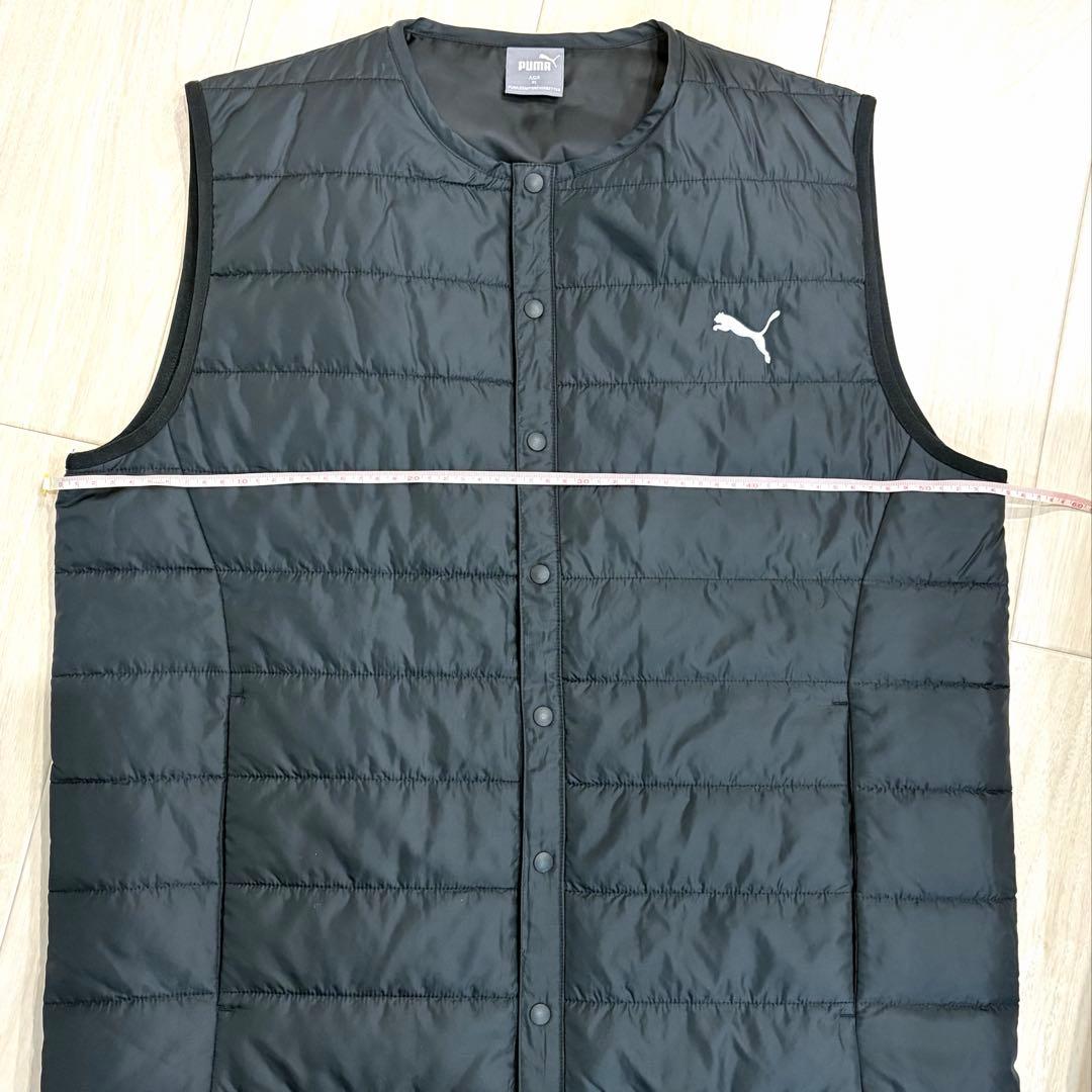 PUMA 黒 パデッドベストスポーツ カジュアル XL
