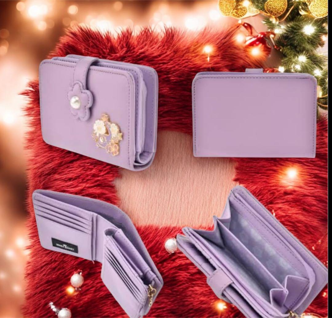 Disney♡マリークワント二つ折り財布＆鏡＆エコバッグ3点セット新品