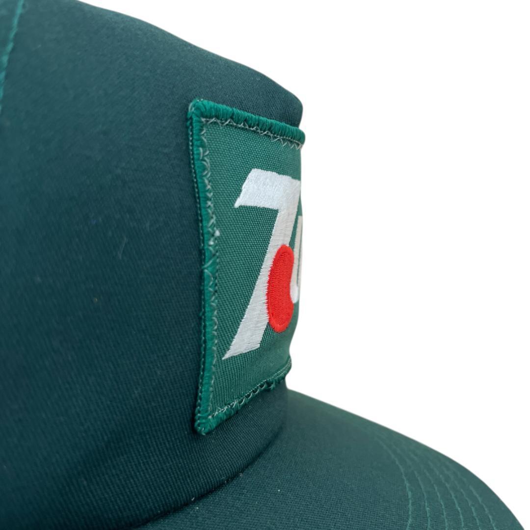 【ななめ】80-90s　USA製　7UP　ワッペン　キャップ　ビンテージ