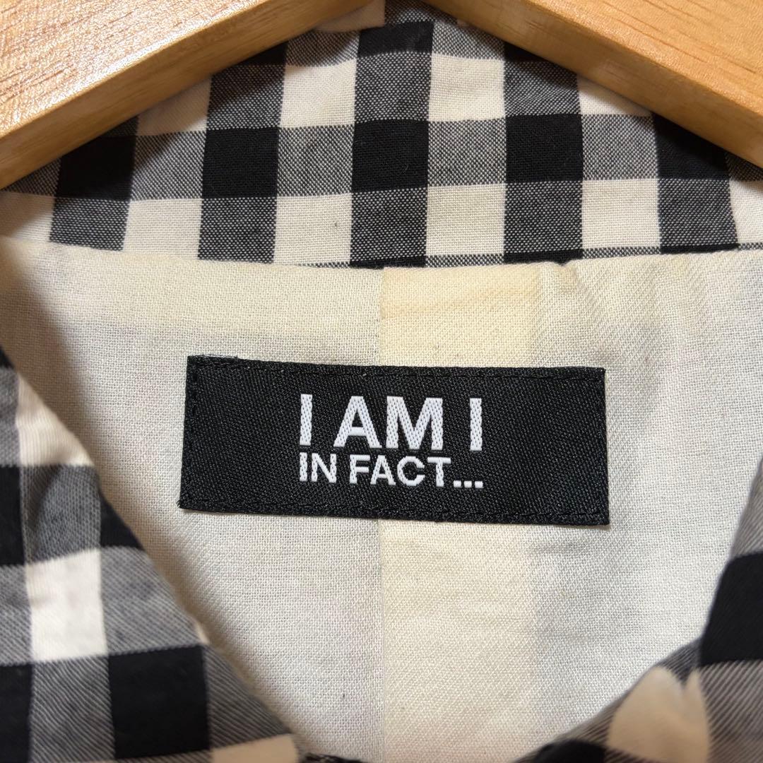 【I AM I in fact】オーガニックギンガム ステンカラーコート
