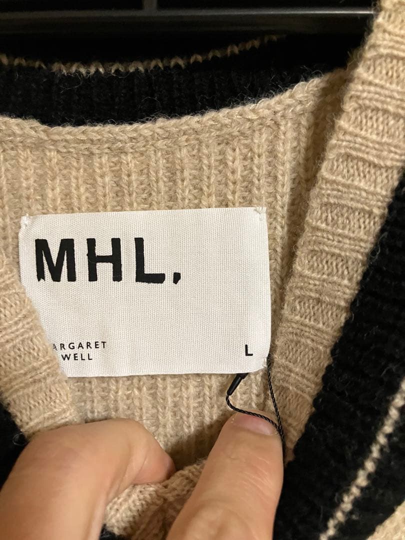 MHL （MARGARET HOWELL）リプ ニット ベスト L