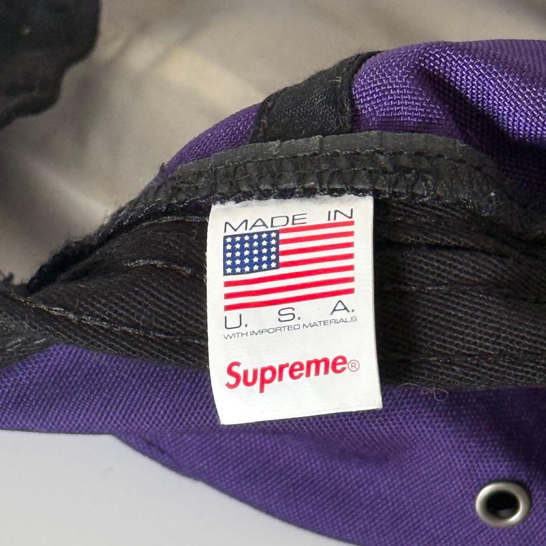 Supreme シュプリーム キャップ 6パネル 紫 パープル