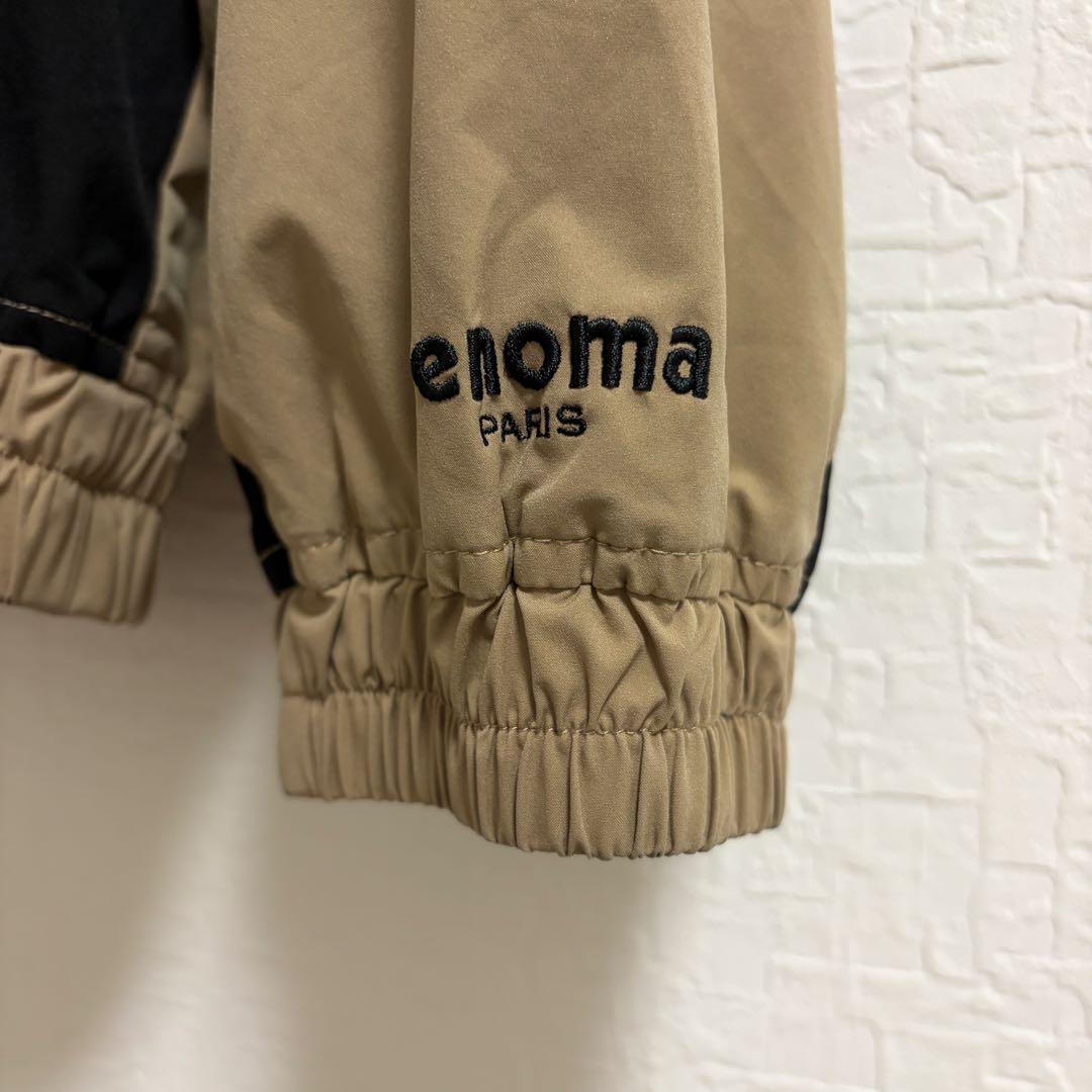 renoma PARIS ビッグロゴ ナイロンジャケット ベージュ ゴルフウェア