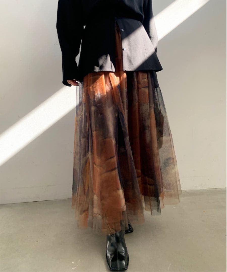【美品】 AMERI UND GYPSUM ART TULLE SKIRT