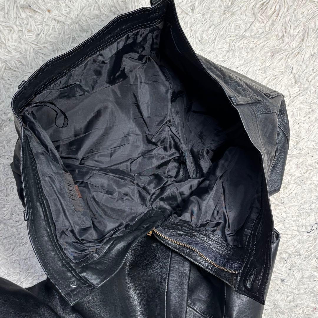 美品　archive レザーパンツ　牛革　本革　バイカー　ライダース　82