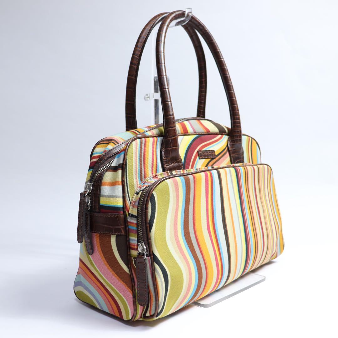 美品　Paul Smith ポールスミス　マルチカラー　ハンドバッグ　メンズ