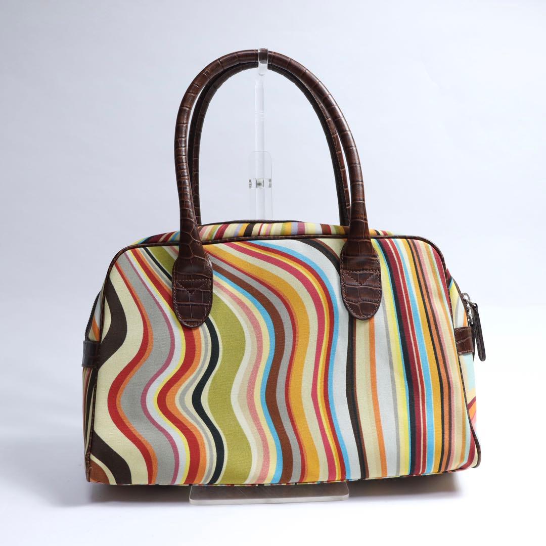 美品　Paul Smith ポールスミス　マルチカラー　ハンドバッグ　メンズ