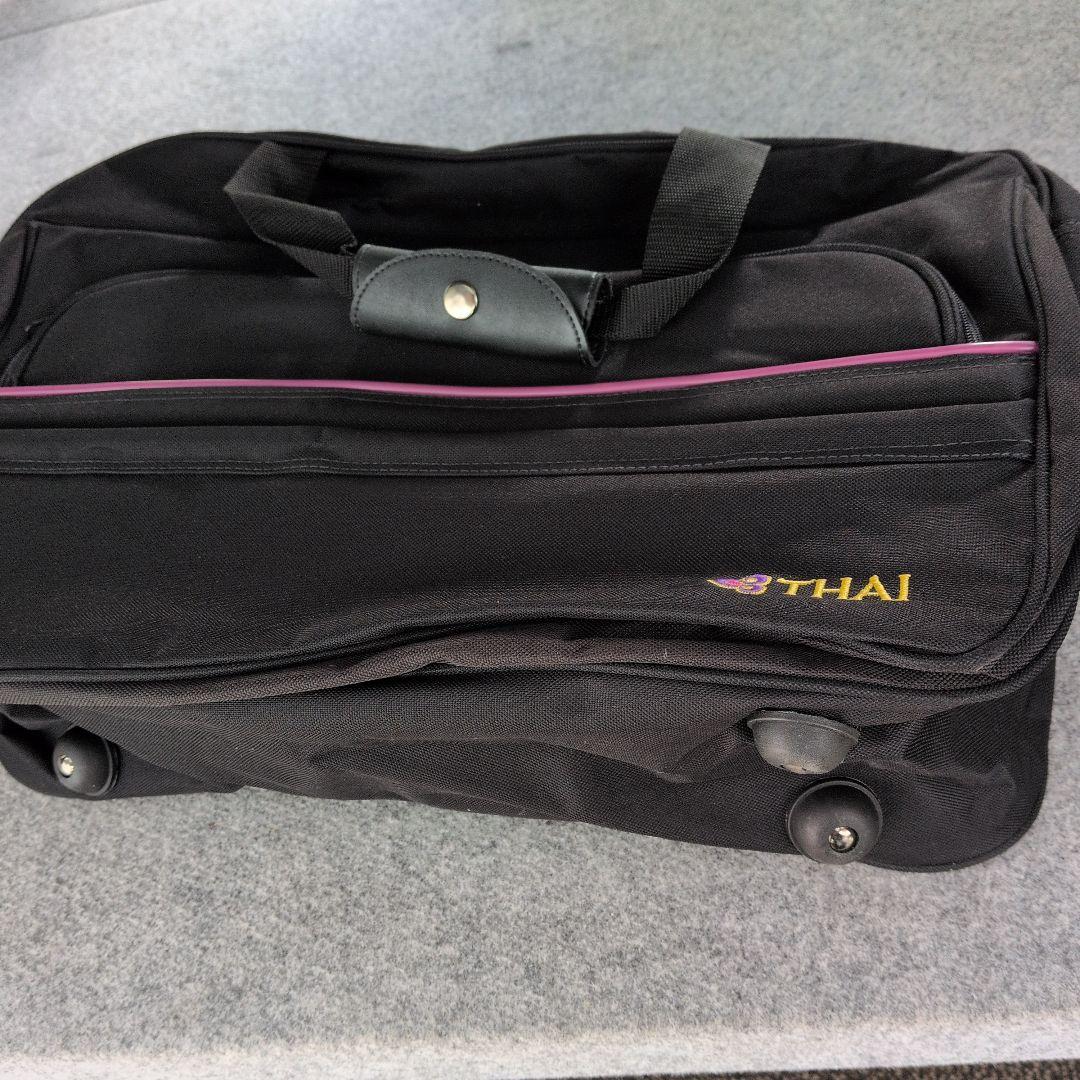 THAI ボストンバッグ 黒　タイ航空