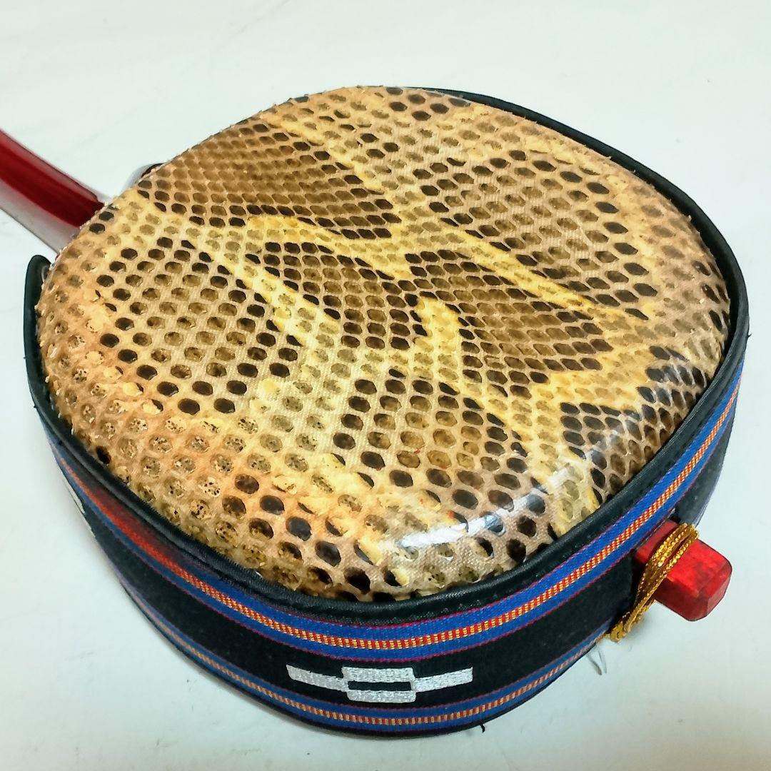 美品　三線／沖縄三線　本蛇皮張り