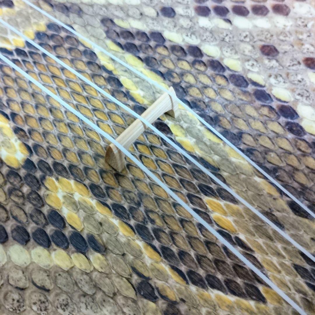 美品　三線／沖縄三線　本蛇皮張り