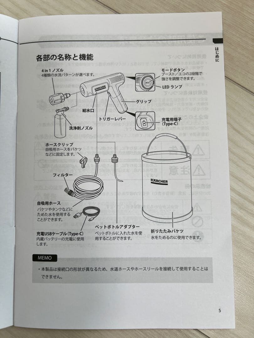 KARCHER家庭用モバイル高圧洗浄機 ハンディエア