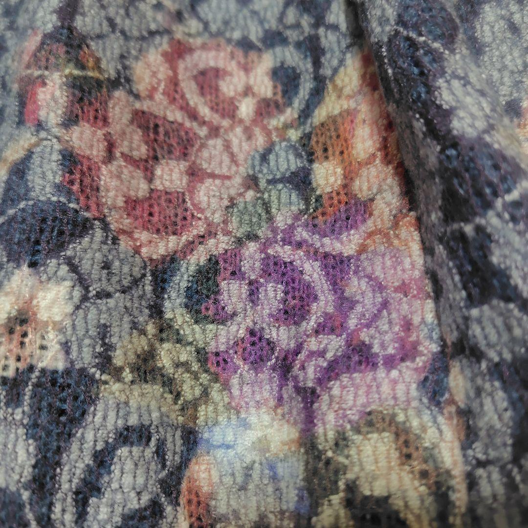 【美品♡希少46】ローズティアラジュエル　ニードルパンチレースワンピース　フレア