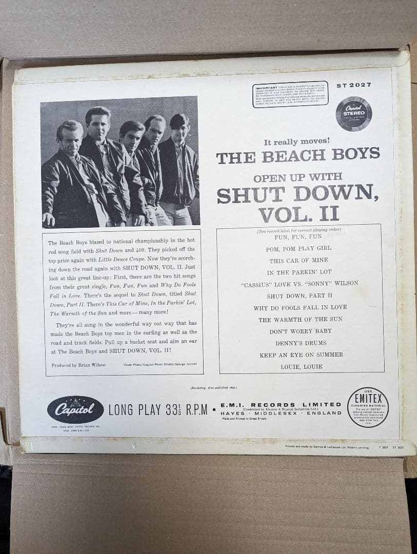 Shut Down vol.2, the Beach Boys UKオリジナル盤