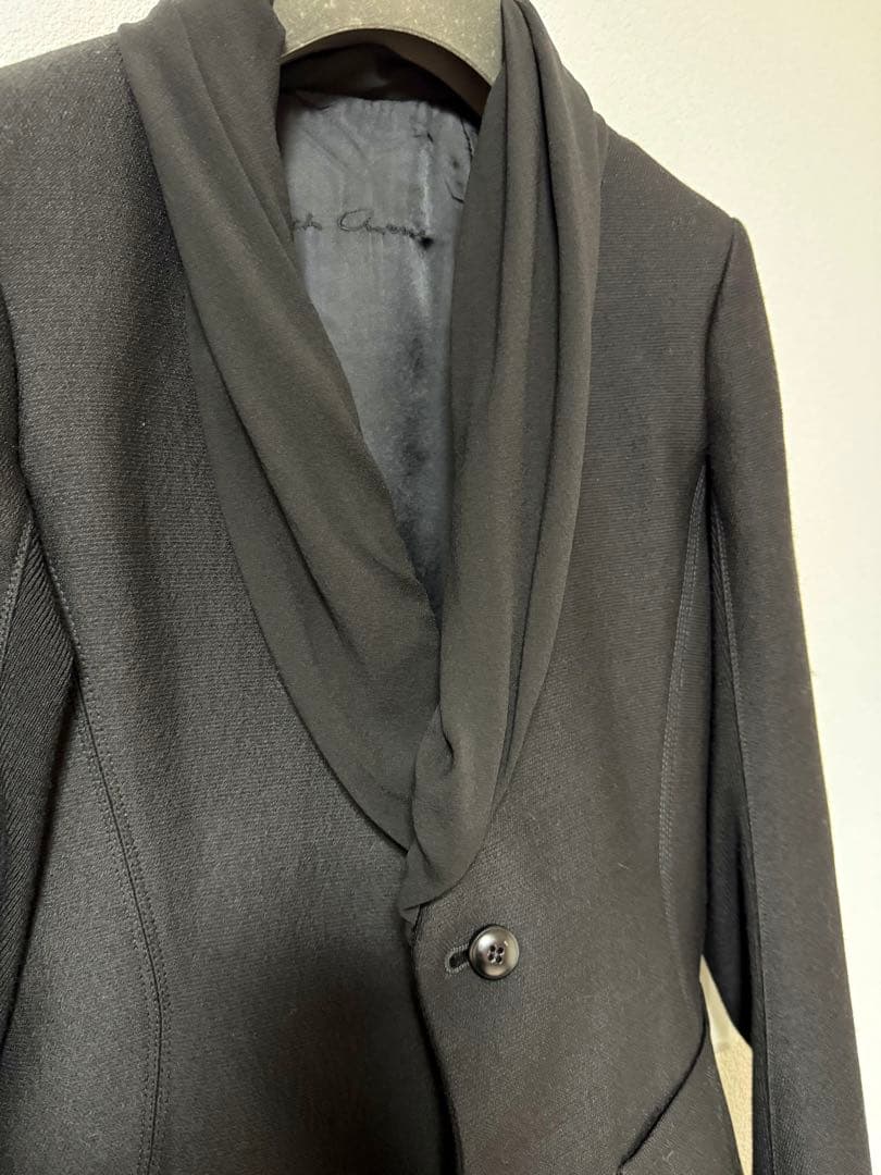 Rick Owens リックオウエンス ショールカラー 変形ジャケット 黒