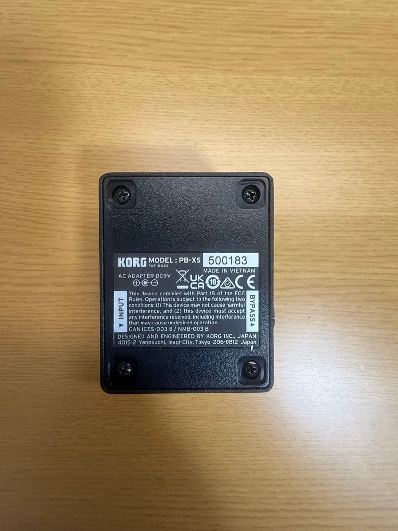 KORG Pitchblack XS Bass ベース用ペダルチューナー